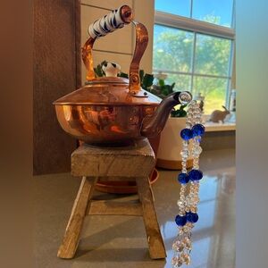 Vintage Copper Kettle Suncatcher